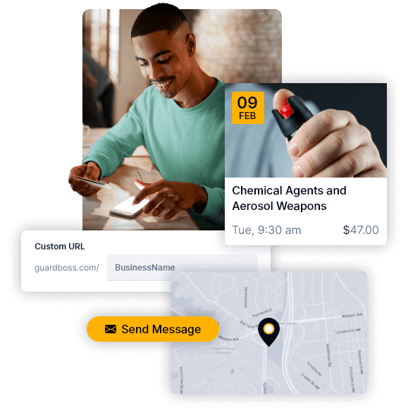screenshots of merchant profile interface elements